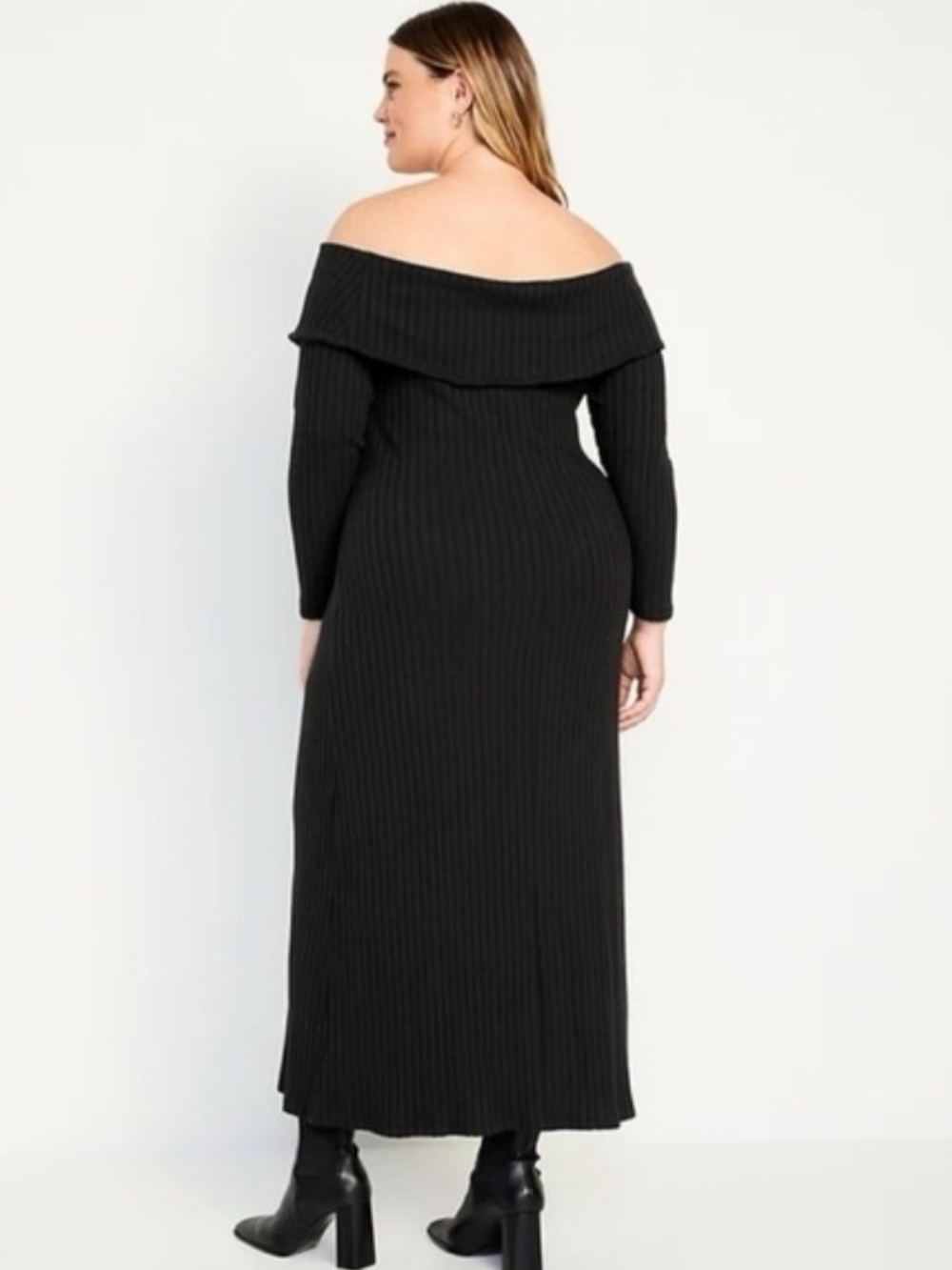 NWT - Old Navy Off-Shoulder Rib-Knit Maxi Dress